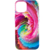 Шкіряний чохол Colour Splash для Apple iPhone 11 Pro Max (6.5") Pink / Blue