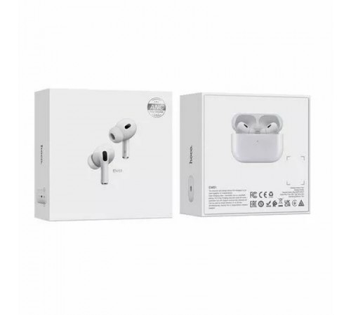 Бездротові TWS навушники Hoco EW51 ANC White Бездротові TWS навушники Hoco EW51 ANC White