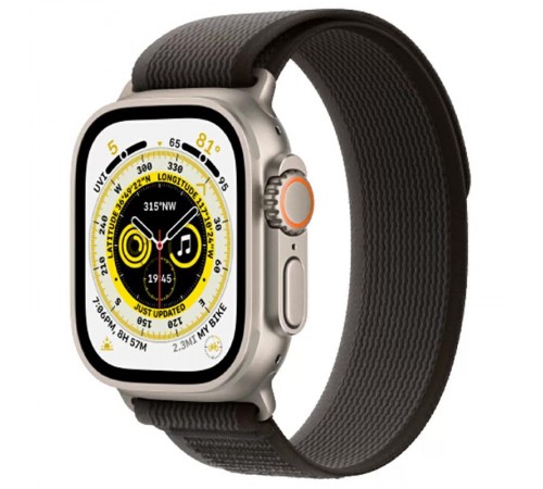 Ремінець Hoco WA14 Original series Apple watch (38/40/41mm) Black with Gray Ремінець Hoco WA14 Original series Apple watch (38/40/41mm) Black with Gray