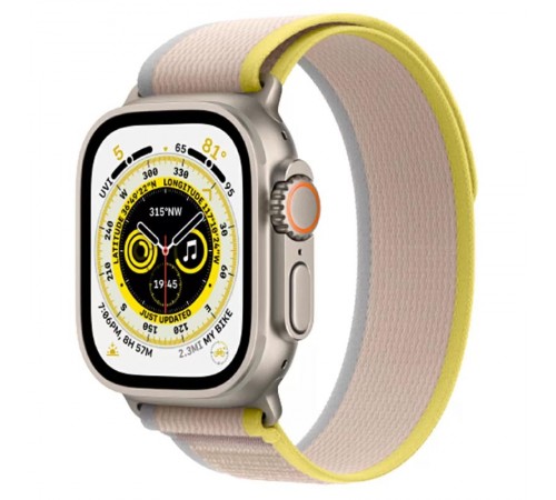 Ремінець Hoco WA14 Original series Apple watch (38/40/41mm) Yellow with White Ремінець Hoco WA14 Original series Apple watch (38/40/41mm) Yellow with White