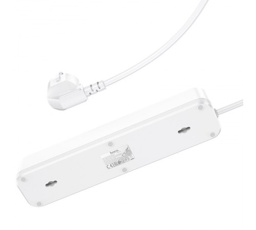 Подовжувач Hoco NS1 Aura PD20W (2USB/1Type-C/4xSocket) White Подовжувач Hoco NS1 Aura PD20W (2USB/1Type-C/4xSocket) White