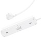 Подовжувач Hoco NS1 Aura PD20W (2USB/1Type-C/4xSocket) White