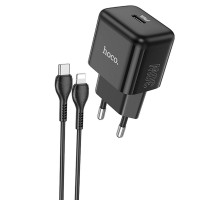 МЗП Hoco N32 Glory PD30W (1USB-C) + кабельType-C to Lightning Black