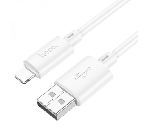 Дата кабель Hoco X88 Gratified USB to Lightning (1m) White Дата кабель Hoco X88 Gratified USB to Lightning (1m) White