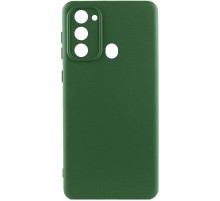 Чохол Silicone Cover Lakshmi Full Camera (A) для Tecno Spark Go 2022 (KG5m) Зелений / Dark green