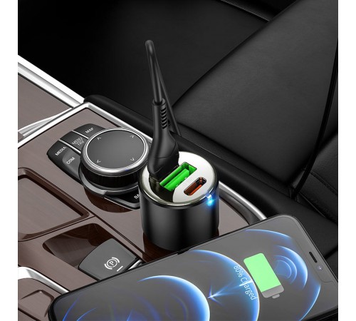 АЗП Hoco NZ6 PD45W (2Type-C/1USB) + Type-C to Lightning Black