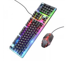 Ігрова клавіатура + миша Hoco GM18 Luminous Black
