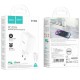 МЗП Hoco C108A PD 35W (2USB-C) + кабель Type-C to Lightning White