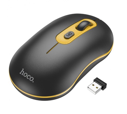 Миша Hoco GM21 Platinum Black Yellow Миша Hoco GM21 Platinum Black Yellow