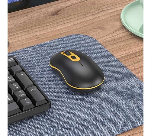 Миша Hoco GM21 Platinum Black Yellow Миша Hoco GM21 Platinum Black Yellow