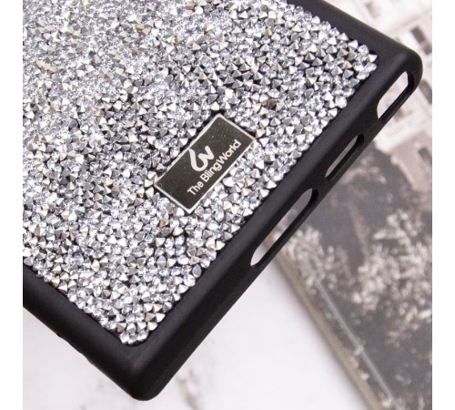 TPU чохол Bling World Rock Diamond для Samsung Galaxy S23 Ultra Срібний TPU чохол Bling World Rock Diamond для Samsung Galaxy S23 Ultra Срібний