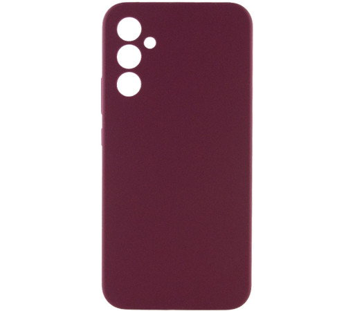 Чохол Silicone Cover Lakshmi Full Camera (AAA) для Samsung Galaxy A34 5G Бордовий / Plum