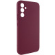 Чохол Silicone Cover Lakshmi Full Camera (AAA) для Samsung Galaxy A34 5G Бордовий / Plum