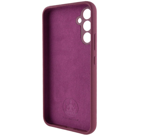 Чохол Silicone Cover Lakshmi Full Camera (AAA) для Samsung Galaxy A34 5G Бордовий / Plum