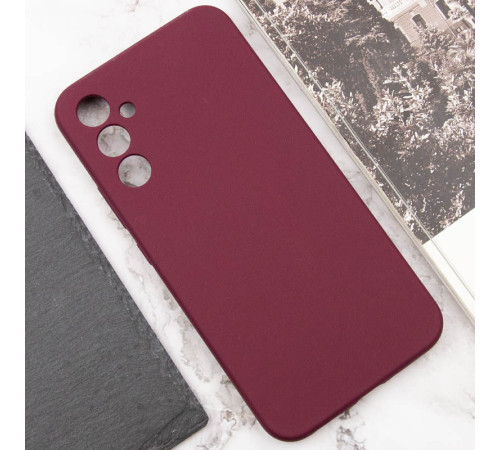 Чохол Silicone Cover Lakshmi Full Camera (AAA) для Samsung Galaxy A34 5G Бордовий / Plum