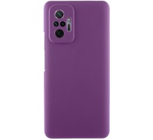 Чохол Silicone Cover Lakshmi Full Camera (AAA) для Xiaomi Redmi Note 10 Pro / 10 Pro Max Сливовый / Purple