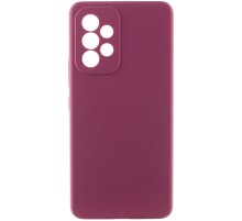 Чохол Silicone Cover Lakshmi Full Camera (AAA) для Samsung Galaxy A33 5G Бордовий / Plum