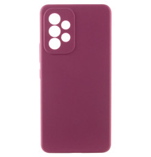 Чохол Silicone Cover Lakshmi Full Camera (AAA) для Samsung Galaxy A53 5G Бордовий / Plum