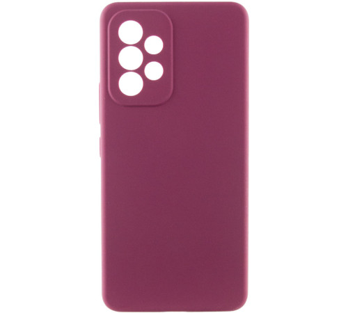 Чохол Silicone Cover Lakshmi Full Camera (AAA) для Samsung Galaxy A53 5G Бордовий / Plum