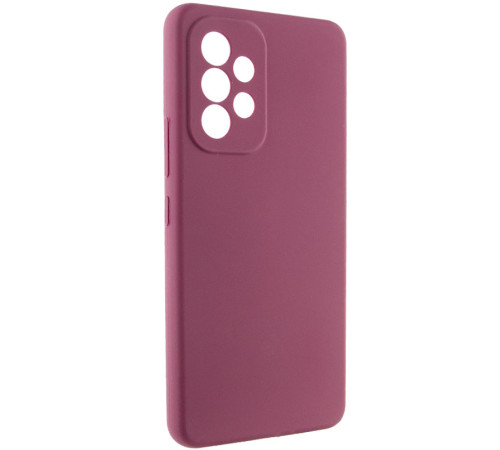 Чохол Silicone Cover Lakshmi Full Camera (AAA) для Samsung Galaxy A53 5G Бордовий / Plum