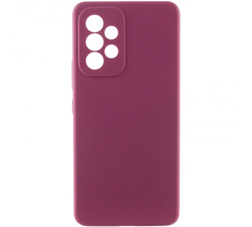 Чохол Silicone Cover Lakshmi Full Camera (AAA) для Samsung Galaxy A52 4G / A52 5G / A52s Бордовий / Plum