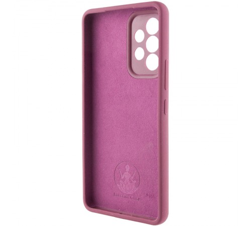 Чохол Silicone Cover Lakshmi Full Camera (AAA) для Samsung Galaxy A52 4G / A52 5G / A52s Бордовий / Plum
