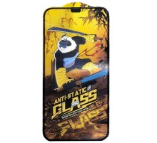 Захисне скло 5D Anti-static Panda (тех.пак) для Apple iPhone 11 Pro / X / XS (5.8") Чорний