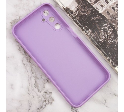 Силіконовий чохол Candy Full Camera для Samsung Galaxy A24 4G Бузковий / Dasheen