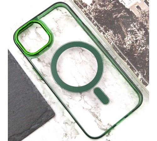 Чохол TPU Iris with MagSafe для Apple iPhone 12 Pro Max (6.7") Зелений Чохол TPU Iris with MagSafe для Apple iPhone 12 Pro Max (6.7") Зелений