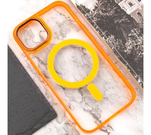Чохол TPU Iris with MagSafe для Apple iPhone 12 Pro Max (6.7") Помаранчевий Чохол TPU Iris with MagSafe для Apple iPhone 12 Pro Max (6.7") Помаранчевий