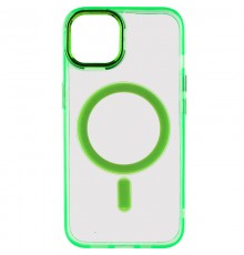 Чохол TPU Iris with MagSafe для Apple iPhone 12 Pro Max (6.7") Салатовий