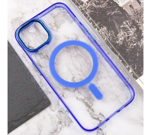 Чохол TPU Iris with MagSafe для Apple iPhone 12 Pro Max (6.7") Синій Чохол TPU Iris with MagSafe для Apple iPhone 12 Pro Max (6.7") Синій