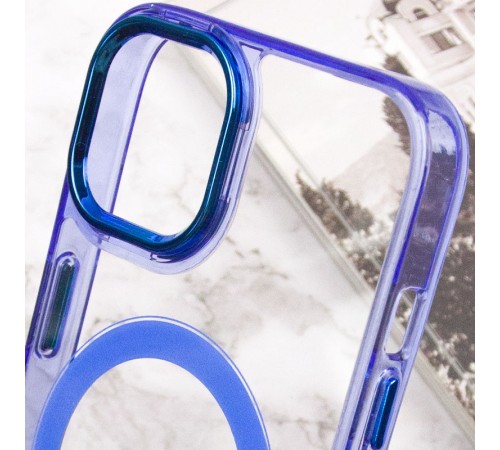 Чохол TPU Iris with MagSafe для Apple iPhone 12 Pro Max (6.7") Синій Чохол TPU Iris with MagSafe для Apple iPhone 12 Pro Max (6.7") Синій