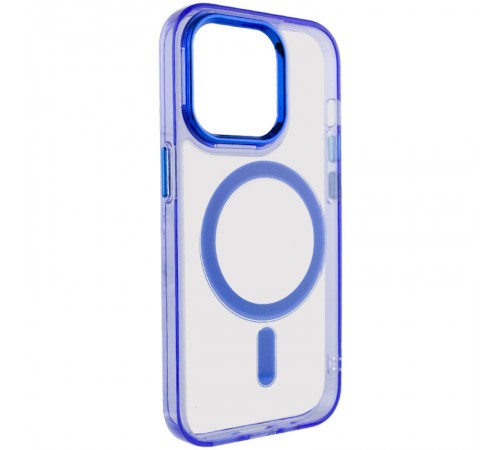 Чохол TPU Iris with MagSafe для Apple iPhone 14 Pro Max (6.7") Синій