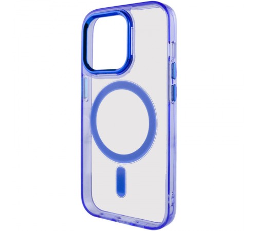 Чохол TPU Iris with MagSafe для Apple iPhone 14 Pro Max (6.7") Синій