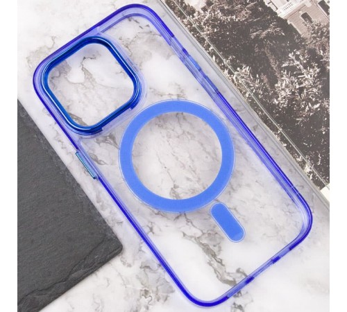 Чохол TPU Iris with MagSafe для Apple iPhone 14 Pro Max (6.7") Синій