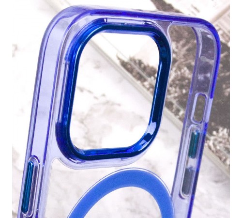Чохол TPU Iris with MagSafe для Apple iPhone 14 Pro Max (6.7") Синій