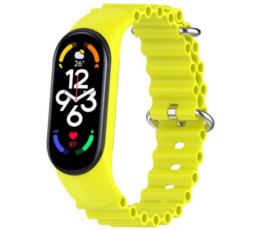 Ремінець Ocean Band для Xiaomi Mi Band 3/4/5/6/7 Жовтий / Bright Yellow Ремінець Ocean Band для Xiaomi Mi Band 3/4/5/6/7 Жовтий / Bright Yellow
