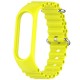 Ремінець Ocean Band для Xiaomi Mi Band 3/4/5/6/7 Жовтий / Bright Yellow