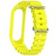 Ремінець Ocean Band для Xiaomi Mi Band 3/4/5/6/7 Жовтий / Bright Yellow