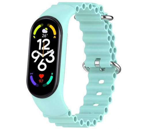 Ремінець Ocean Band для Xiaomi Mi Band 3/4/5/6/7 Бірюзовий / Marine Green Ремінець Ocean Band для Xiaomi Mi Band 3/4/5/6/7 Бірюзовий / Marine Green