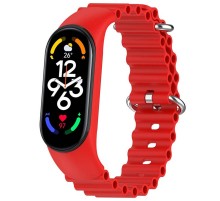 Ремінець Ocean Band для Xiaomi Mi Band 3/4/5/6/7 Червоний / Red
