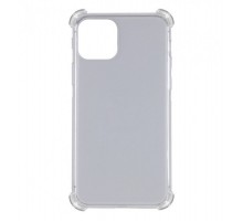 TPU чохол GETMAN Ease logo посилені кути для Apple iPhone 12 Pro / 12 (6.1") Сірий (прозорий)