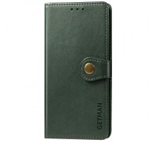 Шкіряний чохол книжка GETMAN Gallant (PU) для Xiaomi Redmi Note 12S Зелений