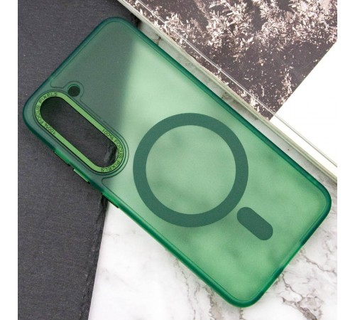 Чохол TPU Lyon frosted with MagSafe для Samsung Galaxy S23 Green Чохол TPU Lyon frosted with MagSafe для Samsung Galaxy S23 Green