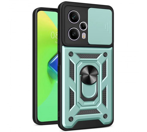 Ударостійкий чохол Camshield Serge Ring для Xiaomi Poco F5 / Note 12 Turbo Зелений Ударостійкий чохол Camshield Serge Ring для Xiaomi Poco F5 / Note 12 Turbo Зелений