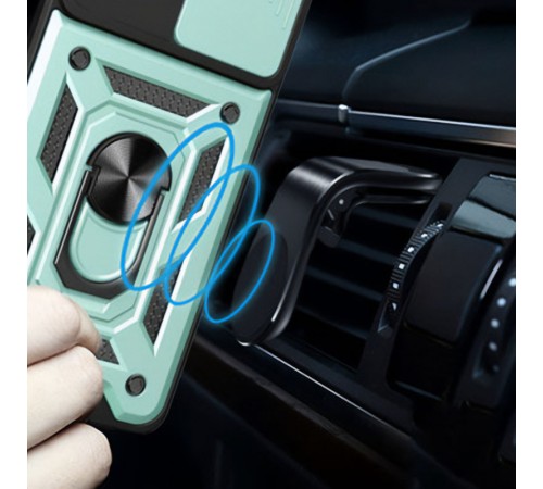 Ударостійкий чохол Camshield Serge Ring для Xiaomi Poco F5 / Note 12 Turbo Зелений Ударостійкий чохол Camshield Serge Ring для Xiaomi Poco F5 / Note 12 Turbo Зелений
