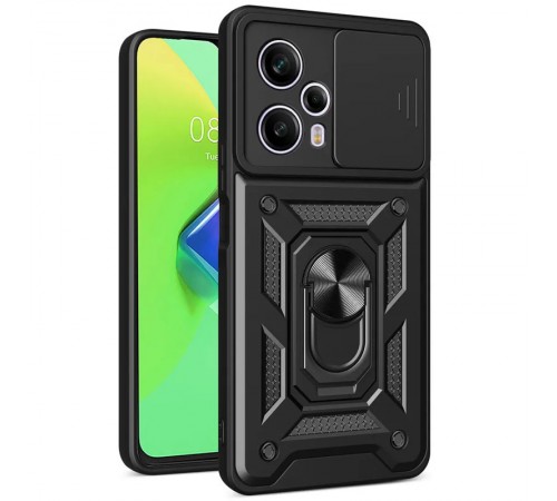 Ударостійкий чохол Camshield Serge Ring для Xiaomi Poco F5 / Note 12 Turbo Чорний