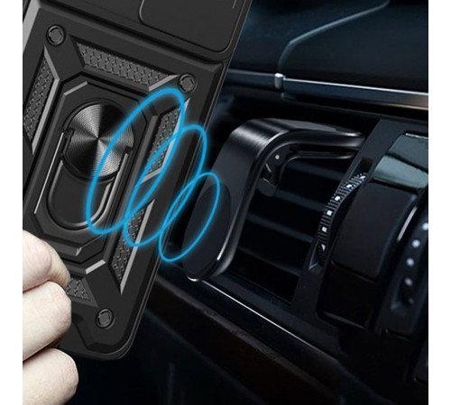 Ударостійкий чохол Camshield Serge Ring для Xiaomi Poco F5 / Note 12 Turbo Чорний