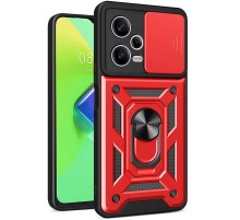 Ударостійкий чохол Camshield Serge Ring для Xiaomi Redmi Note 12 Pro+ 5G Червоний